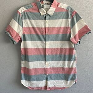 CACTUS MAN- Red white & blue button up- Size medium